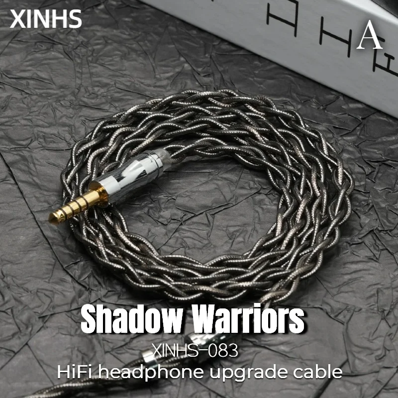 XINHS Shadow Warrior HiFi-Kopfhörer-Upgrade-Kabel 2,5 mm 4,4 mm symmetrisches Kabel HD650 IE900 0,78 mm kz QDC Geeignet für Sennheiser Image