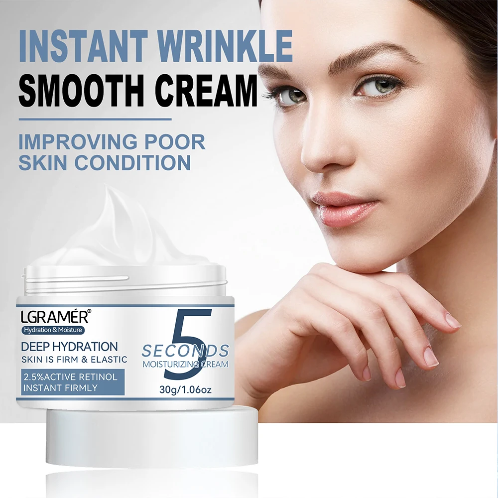 5 Sekunden aktive Retinol glatte Falten Creme verbessern beschädigte Haut straffende Gesicht feine Haut feuchtigkeit spendende Pflege Lifting-Creme Image