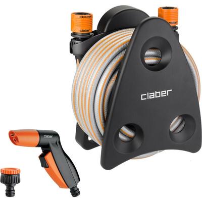 Claber - Mini-set Utility, Schlauchbox mit Schlauch, Kupplungen und Spritzpistole mit zwei Image