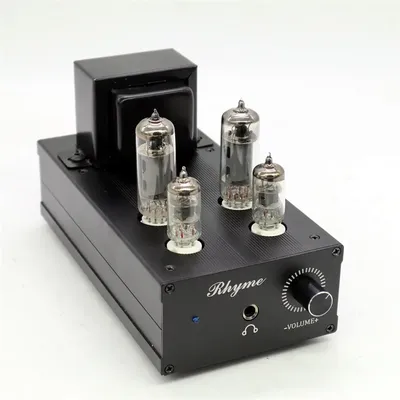 TIANCOOLKEI 6J1+6P1 Vacuum tube Professional headphone amplifier for 32-600 Ohm headphones with