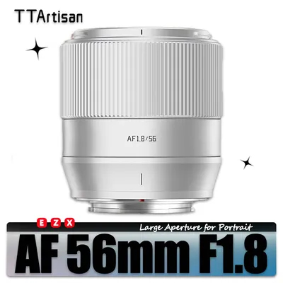 TTArtisan AF 56mm F1.8 Camera Lens for Portrait Photography with Sony E Fujifilm XF Nikon Z Mount A6400 a7rIII XT-30 ZFC Z5 Z6