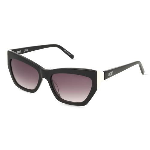 DKNY DK547S Damen-Sonnenbrille Vollrand Cateye Acetat-Gestell, schwarz