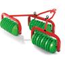 123841 - Rullo Cambridge 3 pezzi rosso, 90 cm - Rolly Toys