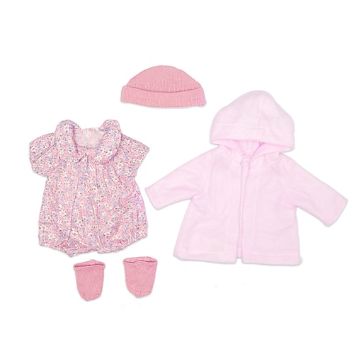 Reborn Baby Puppenkleidung für 17-22 Zoll Neugeborene Puppe Junge 17-22 Zoll gelbe Ente 5-teiliges Set Baby Puppenkleidung Outfit Zubehör passt 17-22 Zoll Baby Puppe Mädchen Weihnachtsgeschenk