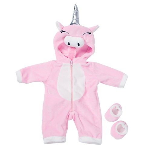 AnzugSchuhe Puppenkleidung für 18 Zoll 43cm Babypuppe Süße Pullover Overalls Puppenkleidung Weihnachtsgeschenk
