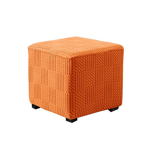 Ottoman-Bezug, dehnbarer und strapazierfähiger Schonbezug, perfekt zum Schutz und Auffrischen Ihres Ottomans, verleiht jedem Wohn- oder Schlafzimmerdekor Stil und Komfort Image