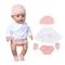 Realistische Reborn-Babypuppenkleidung, 18-Zoll-Outfits, Kleidungsset mit Zubehör, geeignet für Reborn-Babys und Neugeborene (ohne Puppe)