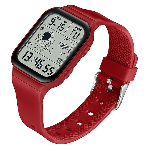 SANDA Herren Digitaluhr Kreativ Modisch Armbanduhr Schockresistent Minutenrepetition leuchtend Stopuhr Wecker TPU Beobachten Image