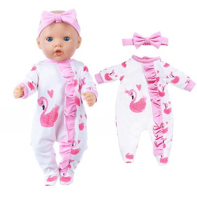 Realistic Reborn Baby Doll Clothes 18 inch Outfits Clothing Set Accessories Suitable for Reborn Babies and Newborns(WITHOUT DOLL)