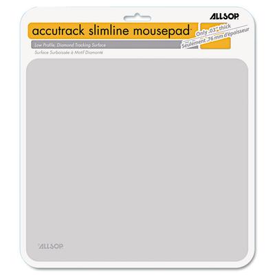 Allsop Accutrack Slimline Mouse Pad, 8.75 x 8, Silver (ASP30202) Each Allsop® Mouse Pads & Wrist Rests