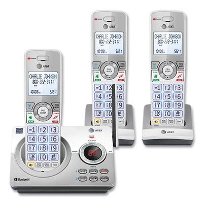 AT&T Connect to Cell DL72310 Cordless Telephone, Base and 2 Additional Handsets, White/Silver (ATTDL72310) AT&T® Telephones