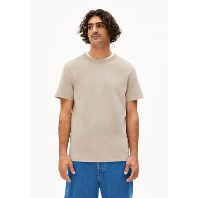 MAARKOS - Männer Relaxed Fit T-Shirt - beige (Größe: L)