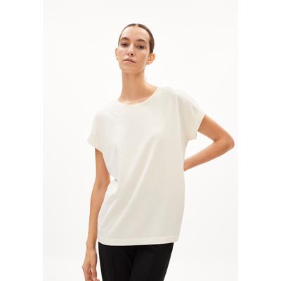 IDAARA - Frauen Loose Fit T-Shirt - beige (Größe: L)