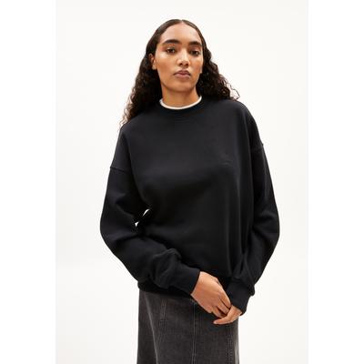 ALIZAA - Frauen Oversized Fit Sweatshirt - schwarz (Größe: S)