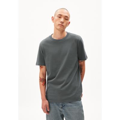 MAARKOS - Männer Relaxed Fit T-Shirt - grau (Größe: L)