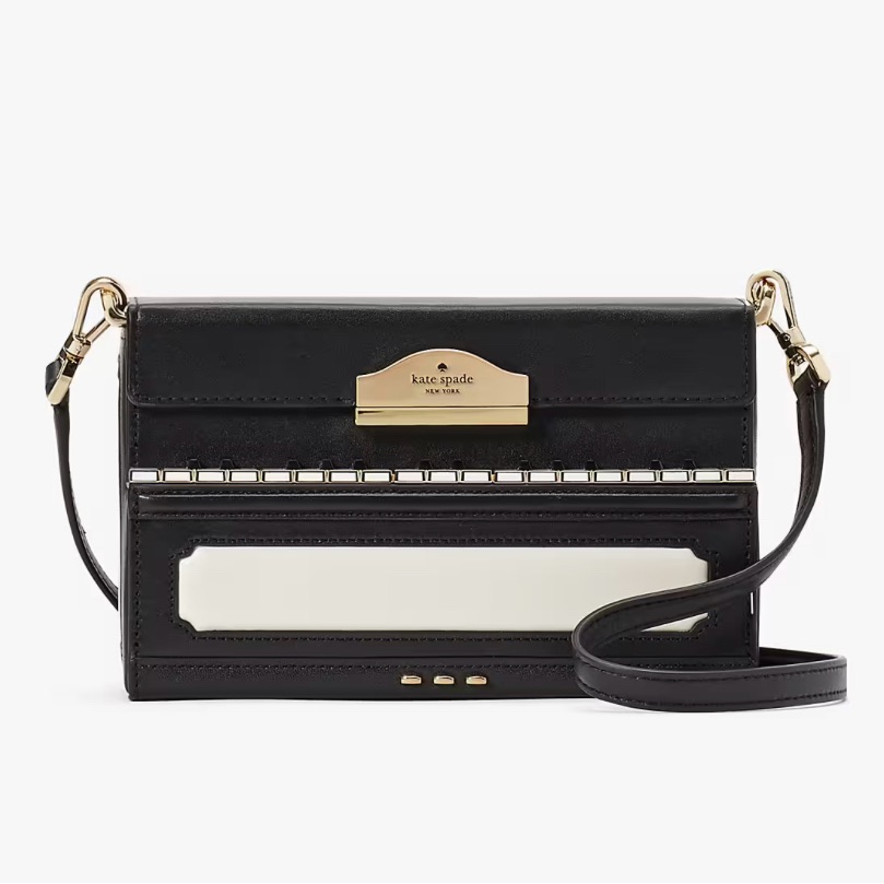 Kate Spade Bags | Factory Sealed! Kate Spade Pitch Purrfect Piano Crossbody Bag | Color: Black/White | Size: 4.96”H X 7.72”W X 3.28”D