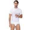 Unterziehshirt MEY "CASUAL COTTON (K)", Herren, Gr. L, N-Gr, weiß, Feinripp, Obermaterial: 100% Baumwolle, casual, körpernah, Rundhals, Kurzarm, Unterhemden, Eingesetzter Halsabschluss