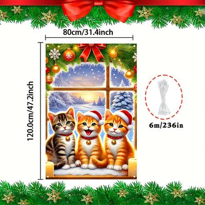 TEMU 1pc Christmas Art , Hat , For / Use, No - 31x47 Decoration Image