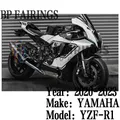 Per YAMAHA YZF R1M R1 2020 2021 2022 2023 2024 Carene ABS Iniezione Carenature Del Motociclo Kit Fit YZF R1 2020-2024 Nero Bianco