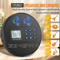1Set Lettore CD portatile con altoparlanti Lettore CD walkman ricaricabile con cuffie Discman con USB CD/MP3/WAM giocabile