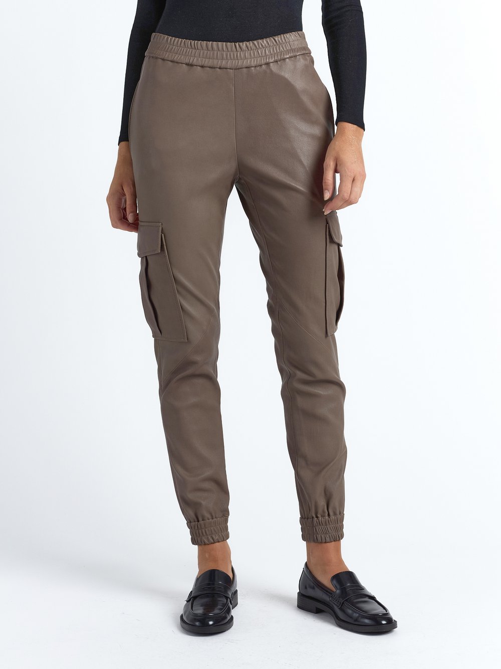 Maze Lederhose Damen taupe, S Image