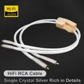 Cavo audio RCA 5N OCC Cavo da Rca a Rca Cavo ausiliario stereo HIFI Cavo di interconnessione jack per amplificatore altoparlante DVD