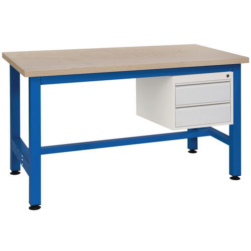 Etabli Cks Stratifié. 2 Tiroirs 1500x750 R.5015 - Sofame