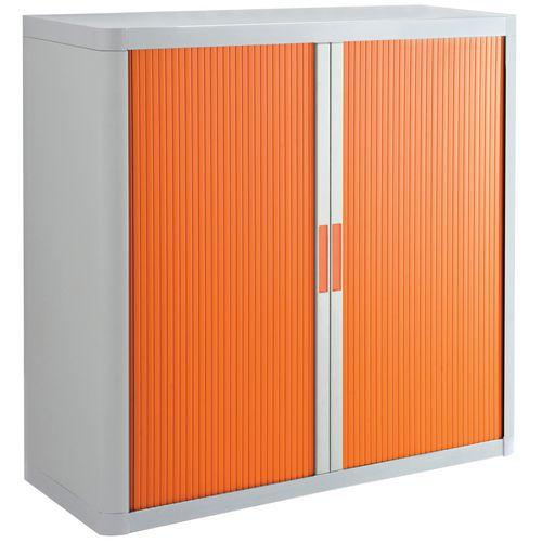 armoire h. 104 cm corps blanc rid. orange- manutan expert
