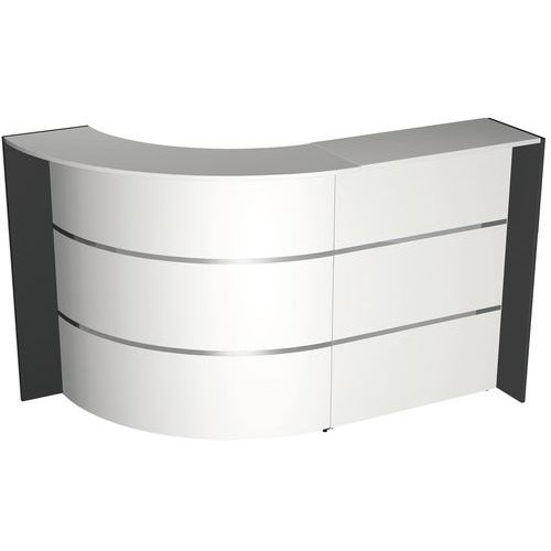 Banque D'accueil Compact Bari Blanc Bari - Kerkmann