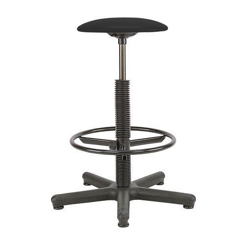 Chaise De Travail Surélevée Golia Avec Patins Noir - Nowy Styl