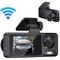 Caméras Dash Cam multilingue clair rétroviseur de voiture enregistrement vidéo caméscope grand