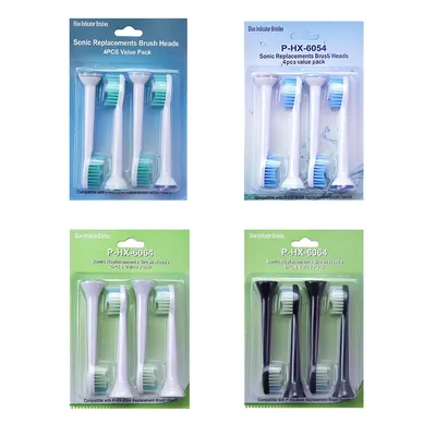 4PCS/Set Replacement Toothbrush Heads Soft Bristle Toothbrush Heads Compatible Toothbrush Head for