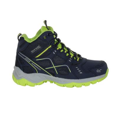 Regatta - Kinder Wanderstiefel "Vendeavour" (Marineblau/Leuchtend Limone) Image