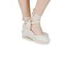 Baumwoll-Espadrille-Sandalen