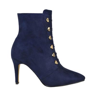 Where's That From - Damen Stiefeletten "Blythe", Wildlederimitat (Blau) Image