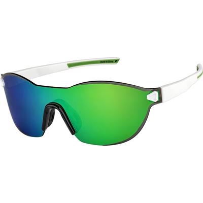 Zenni Oval Sunglasses White With Green Mirror Plastic Frame