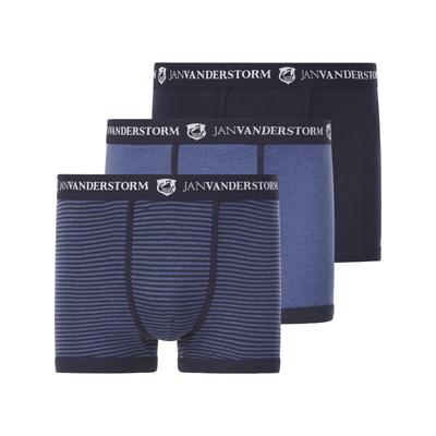 Retro Pants JAN VANDERSTORM "3er Pack Retropant JASIEL", Herren, Gr. 8XL, blau, Obermaterial: 100% Baumwolle CO., Unterh