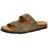Pantoffel LICO "Pantolette Alvaro", Gr. 45, grün, Leder, Schuhe