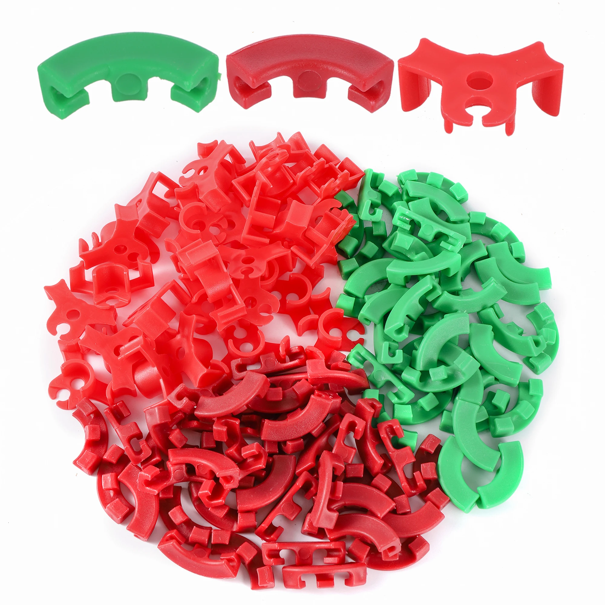 50/100pcs Pflanzen klemme Biege vorrichtung Blumen reben zweige Pflanzens tamm Trainings clips Pflanzen wachstum Biege kontrolle Stütz klemmen Image