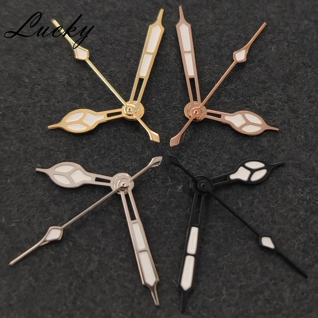 High Quality NH35 NH36 Hands Silver Green Gold Rose Watch Hands Green Luminous Watches Pointers Fit NH35/NH36/4R/7S Movement