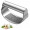 Verbesserte Edelstahl Knoblauch Presse Squeezer Manuelle Knoblauch Ingwer Rocker Crusher Knoblauch Schneiden Hackfleisch Werkzeuge Küche Gadgets