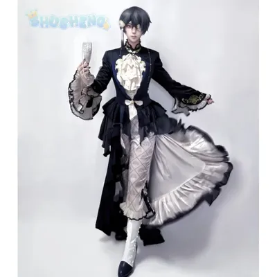 Anime Black Butler Cosplay Ciel Phantomhive Austern Austern Kostüm Gothic stil kleid zubehör Halloween party frauen uniform Image