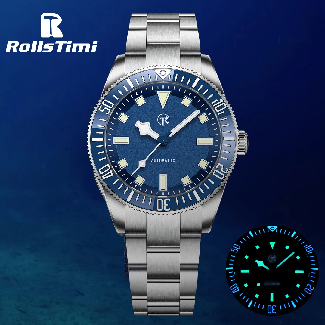Rollstimi Herrenuhren 2024 Neue Automatikuhr Herren BGW9 Leuchtende Lünette NH35 Mechanische Armbanduhr 100 m wasserdichte Taucheruhr Image
