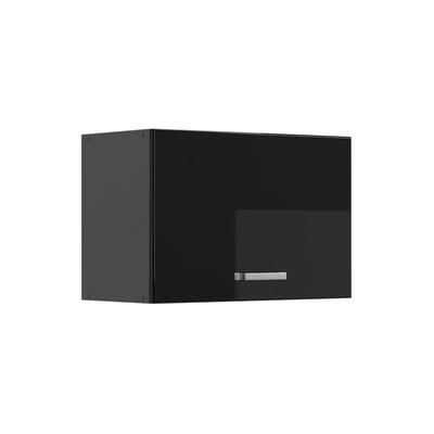 Hängeschrank R-Line, Schwarz Hochglanz, 60 cm Flach Vicco