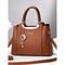 Rote Handtasche aus Kunstleder für Damen – elegantes Design mit Henkel oben, Perlenanhänger und abnehmbarem Riemen für die Arbeit, Partys und den täglichen Gebrauch