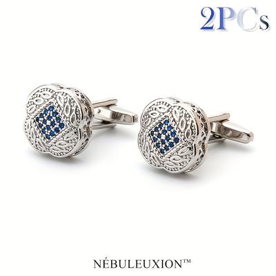 TEMU 2pcs Shirt Cufflinks, For Wedding/banquet//business, Best Gift For Men