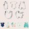 TEMU Baby Bottle Shirt Overalls Diy Stainless Steel Cookie Mold 5pcs Set