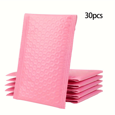 TEMU 30pcs Mailers 4x8 Inch Light Poly Padded Envelopes Small Business Mailing Packages Opaque Self Seal Adhesive Waterproof Boutique Shipping Bags For Jewelry Makeup Supplies Image