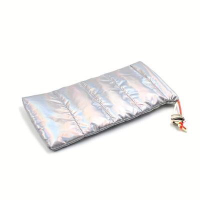 TEMU Quilted Eyeglass Case Colorful Soft Glasses Bag Down Eyewear Glasses Pouch Glasses Box With Drawstring Closure Image