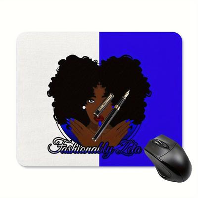 TEMU Sorority- Mouse Pad - Non-slip Rubber Base, Rectangular Design For Women And Girls, Office Computers & Laptops, 9.5x7.9 Inches